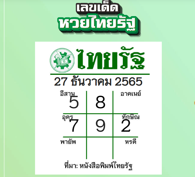 เลขไทยรัฐวันนี้